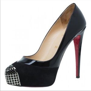 Christian Louboutin black Maggie platform pumps